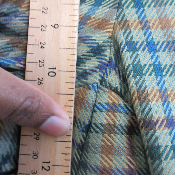 J. McLaughlin Yara Women's Ankle Pants 8 Green Check Stretch Preppy Work 410 - Picture 9 of 11